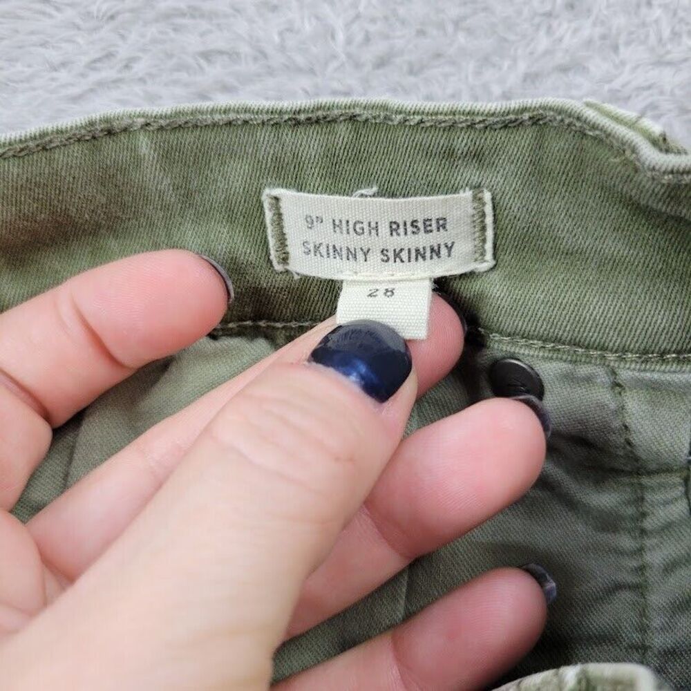 Madewell Women's Skinny Jeans in Olive Green - Picture 10 of 12